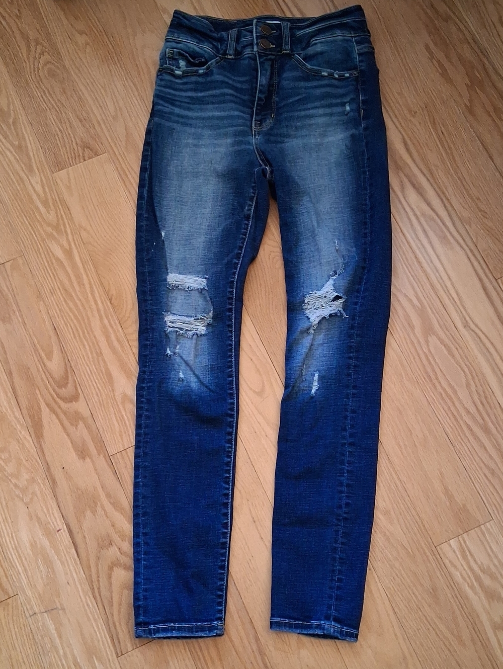 BKE Billie Distressed Slim Fit, High Rise, Skinny Jeans, Size 27 - Picture 3 of 10
